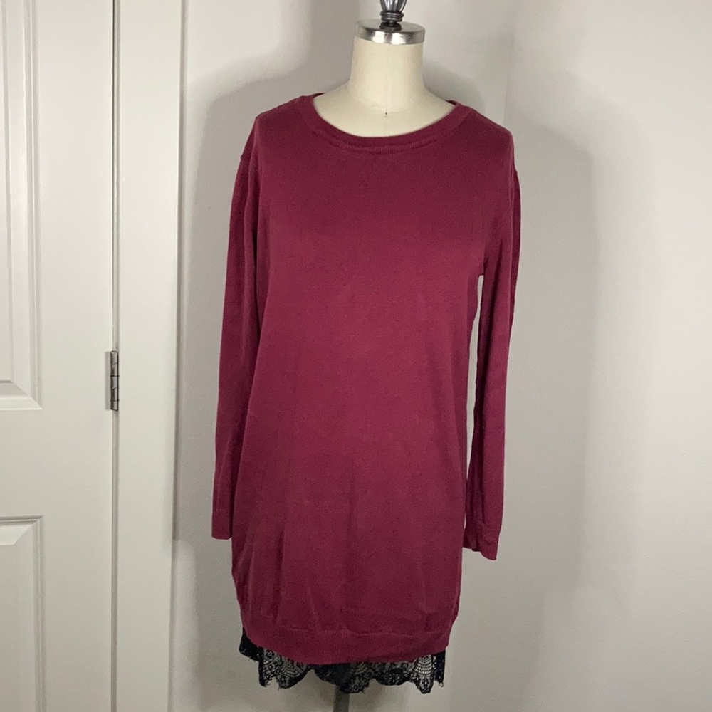 BCBGeneration Lace Sweater Dress